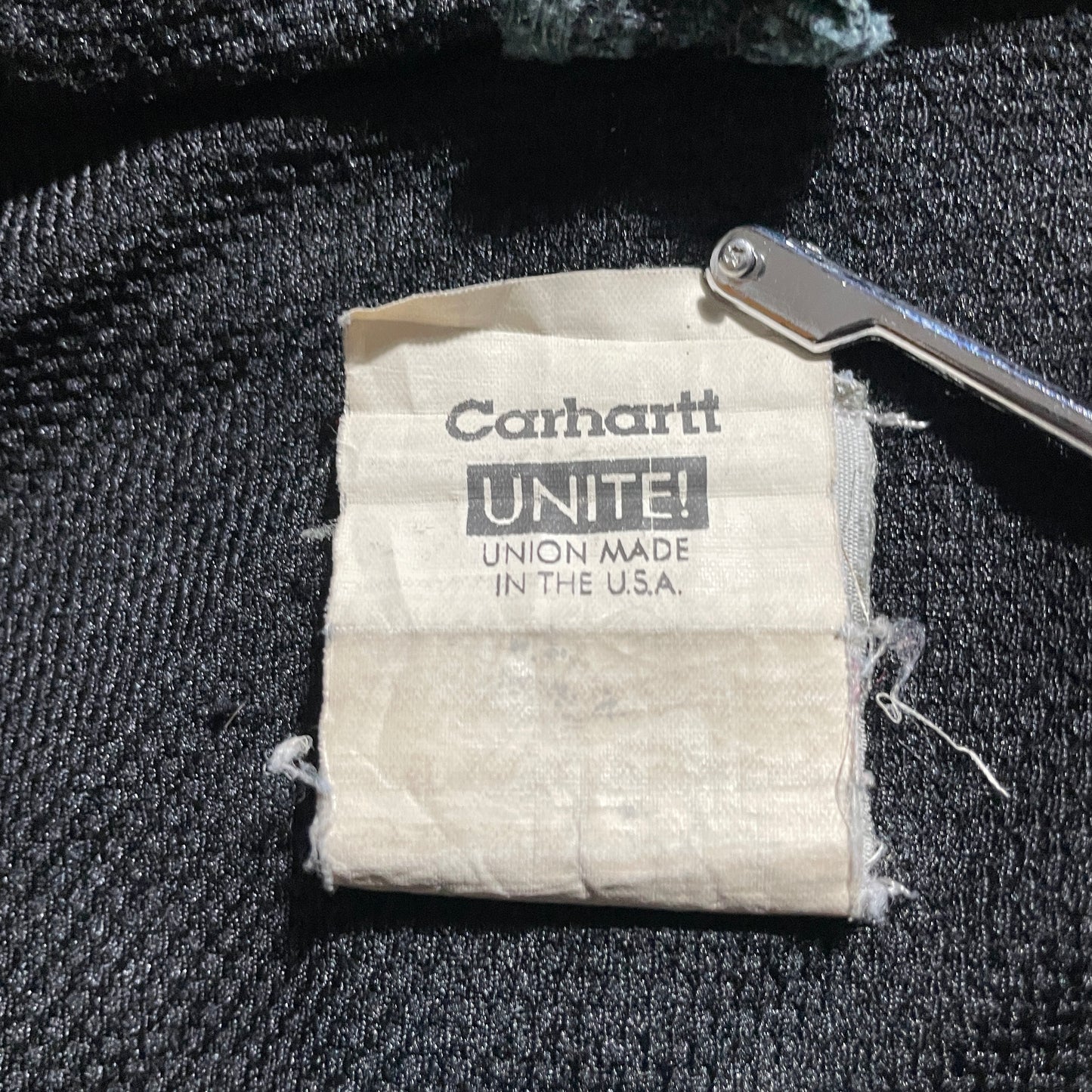 2000s Made in USA Black Carhartt Active Jacket, Duck Size L