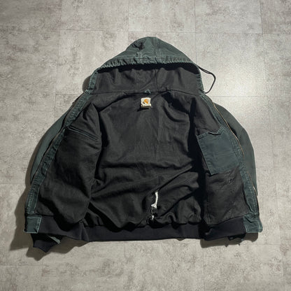 2000s Made in USA Black Carhartt Active Jacket, Duck Size L