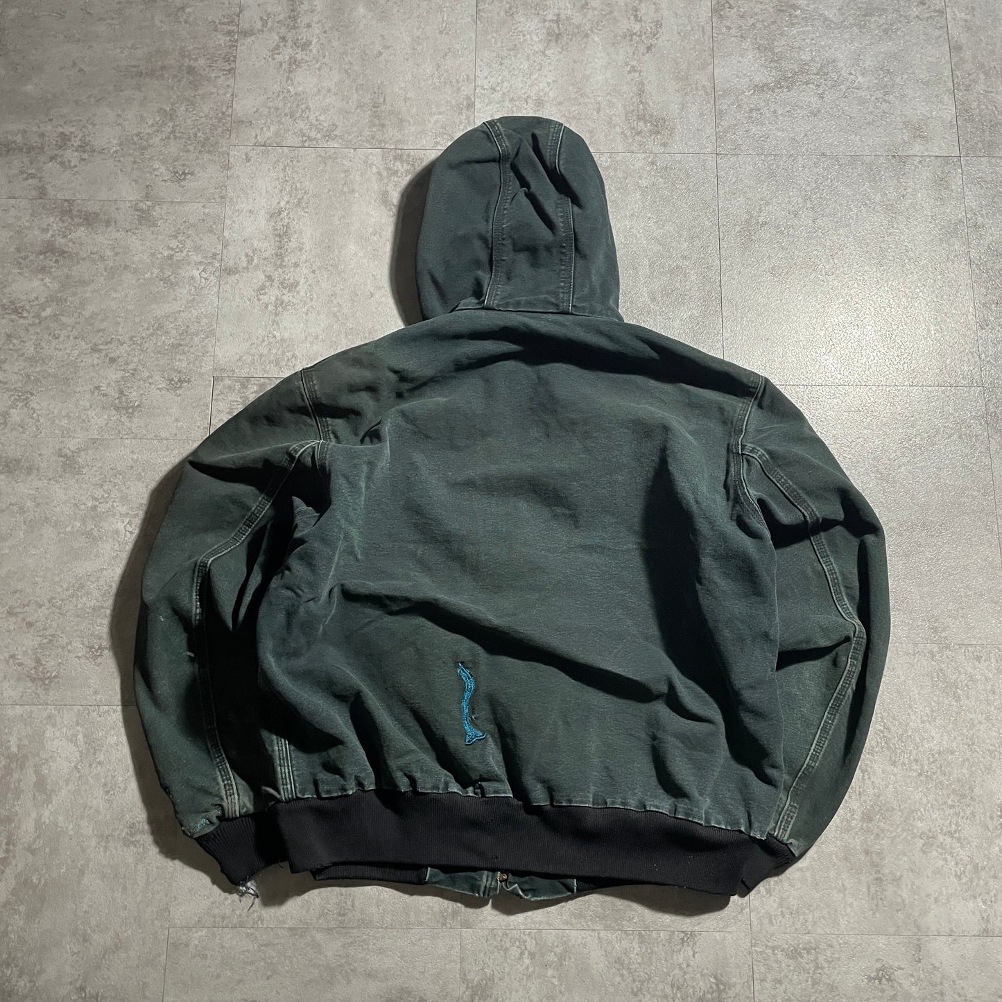 2000s Made in USA Black Carhartt Active Jacket, Duck Size L