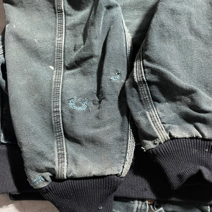 2000s Made in USA Black Carhartt Active Jacket, Duck Size L