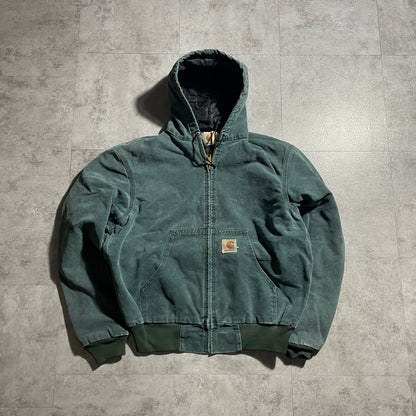 80s-90s Star Tag Made in USA Moss Green Carhartt Active Jacket, Duck Size M