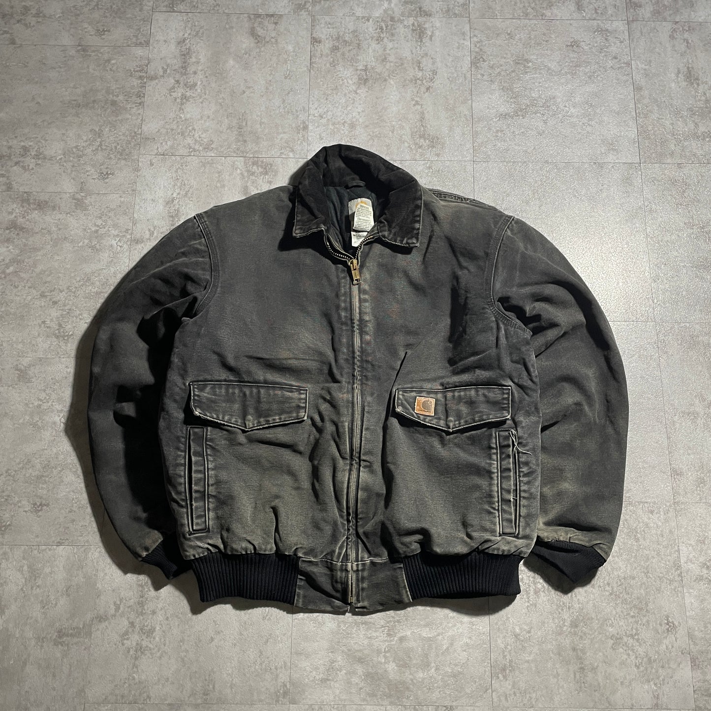 2000s Mexico Black Carhartt Bomber Jacket, Duck XL, Made with USA Fabric