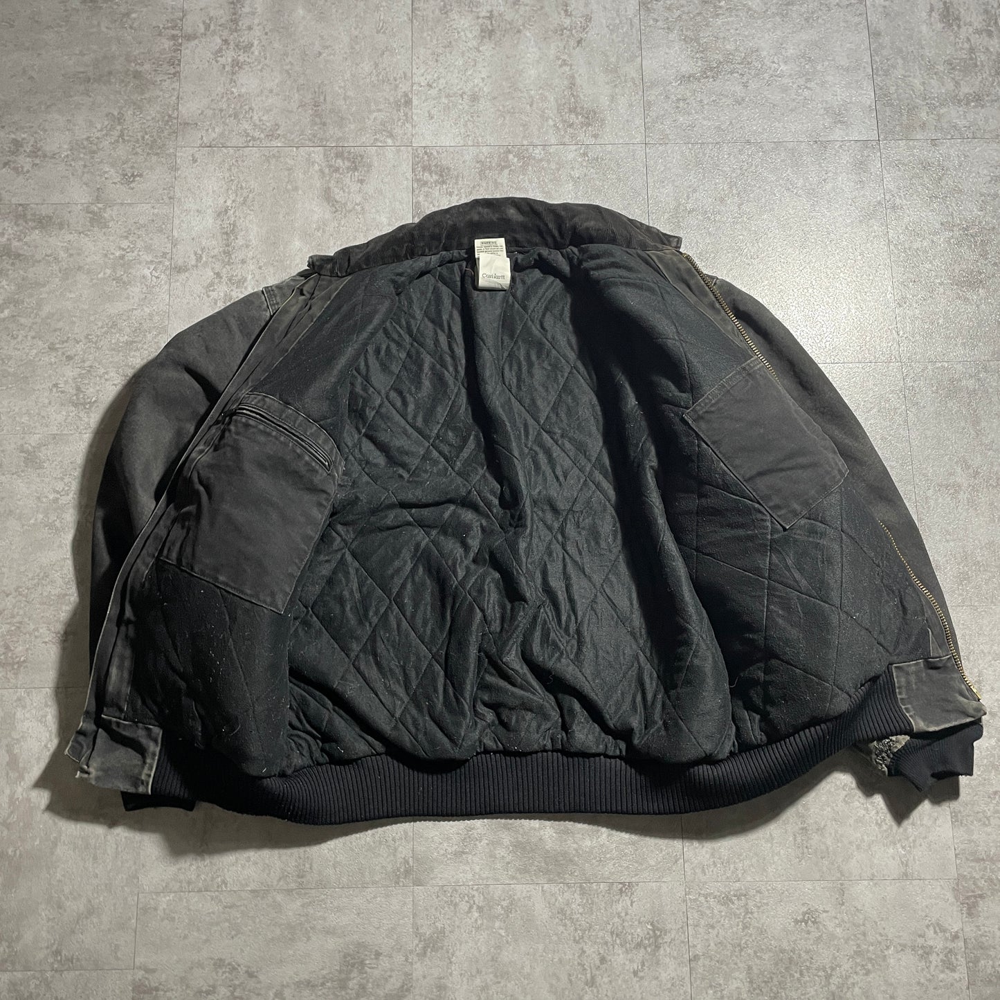 2000s Mexico Black Carhartt Bomber Jacket, Duck XL, Made with USA Fabric