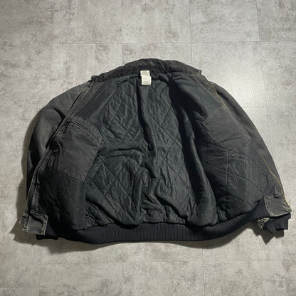 2000s Mexico Black Carhartt Bomber Jacket, Duck XL, Made with USA Fabric