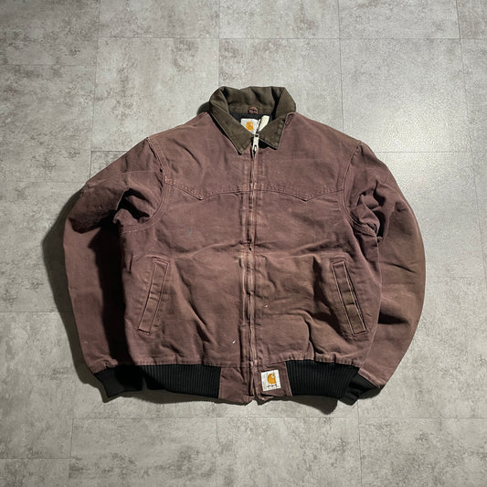 80s-90s Star Tag Made in USA Dark Red Carhartt Santa Fe Duck Jacket