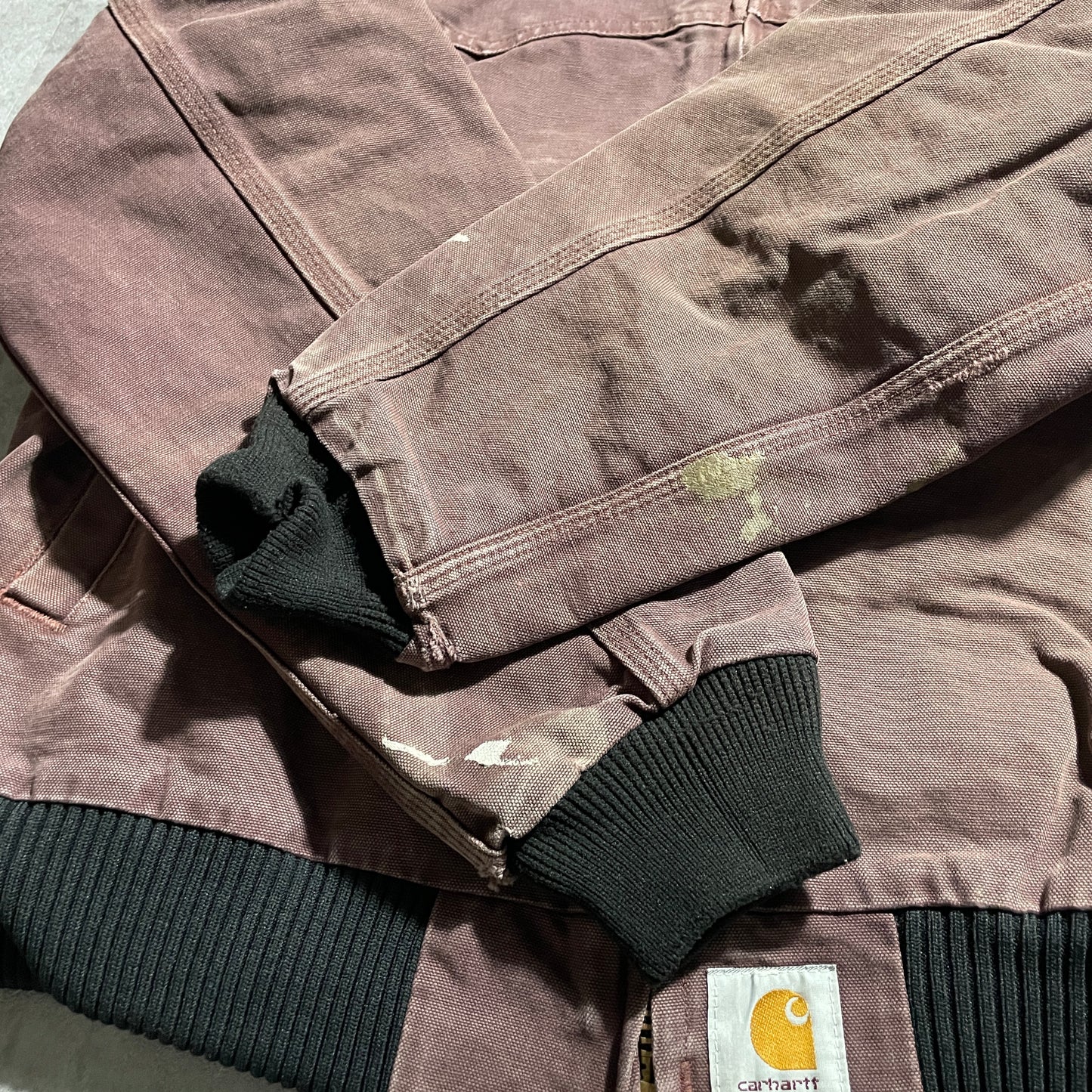 80s-90s Star Tag Made in USA Dark Red Carhartt Santa Fe Duck Jacket