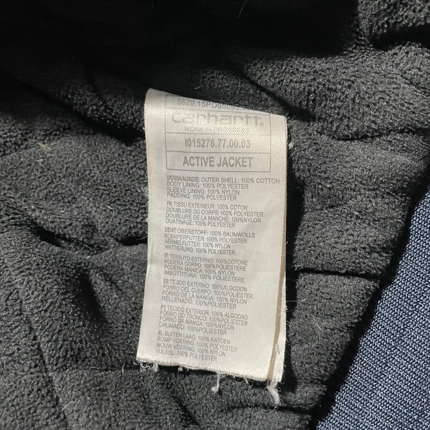 WIP 00s Made in China Navy Carhartt Active Jacket Duck Medium