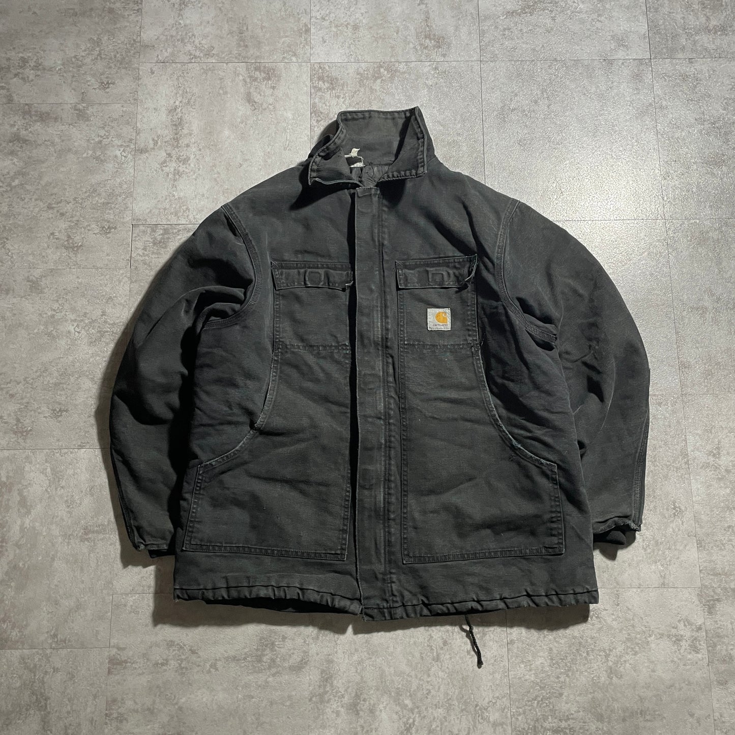 80s-90s Star Tag Made in USA Black Carhartt Traditional Duck Jacket