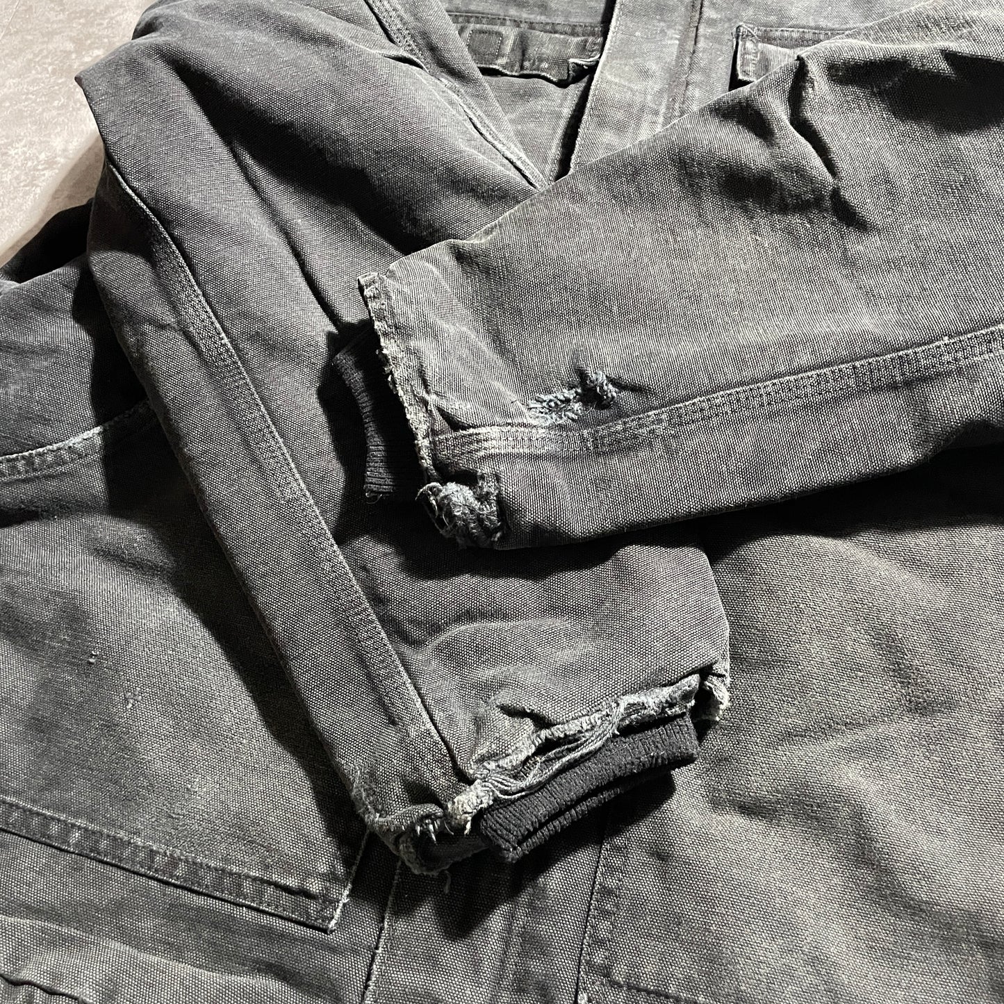 80s-90s Star Tag Made in USA Black Carhartt Traditional Duck Jacket