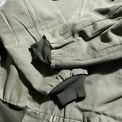 2000s Made in Mexico Moss Green Carhartt Active Jacket, Duck Size L