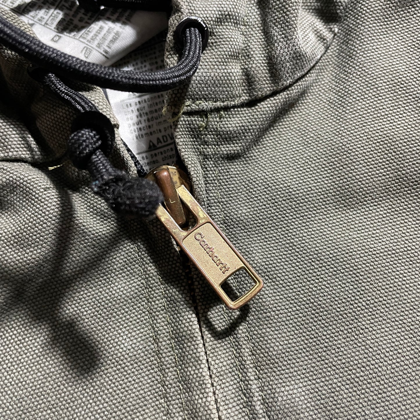 2000s Made in Mexico Moss Green Carhartt Active Jacket, Duck Size L