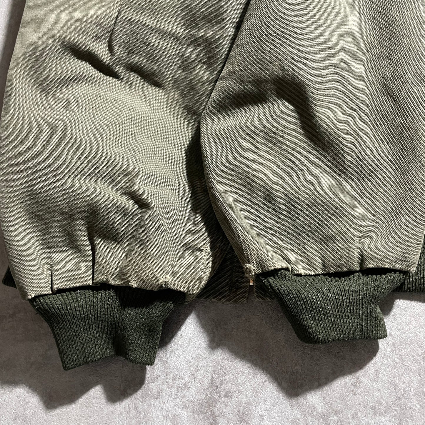 2000s Made in Mexico Moss Green Carhartt Active Jacket, Duck Size L