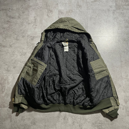 2000s Made in Mexico Moss Green Carhartt Active Jacket, Duck Size L