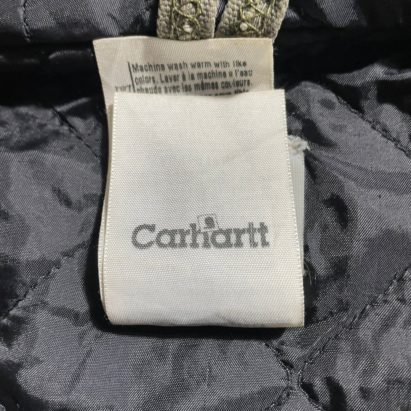 2000s Made in Mexico Moss Green Carhartt Active Jacket, Duck Size L