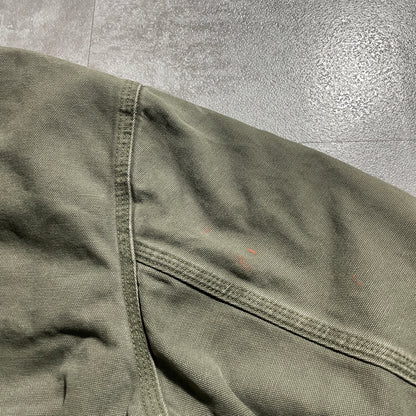 2000s Made in Mexico Moss Green Carhartt Active Jacket, Duck Size L