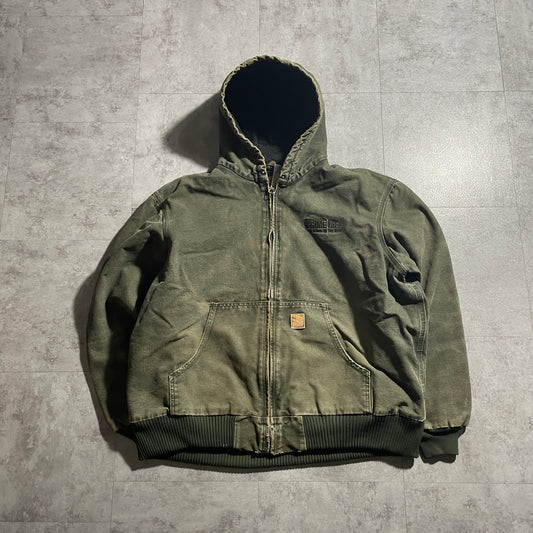 2000s Mexico, USA fabric, moss green Carhartt Active Jacket, duck size XL