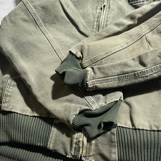 2000s Mexico, USA fabric, moss green Carhartt Active Jacket, duck size XL