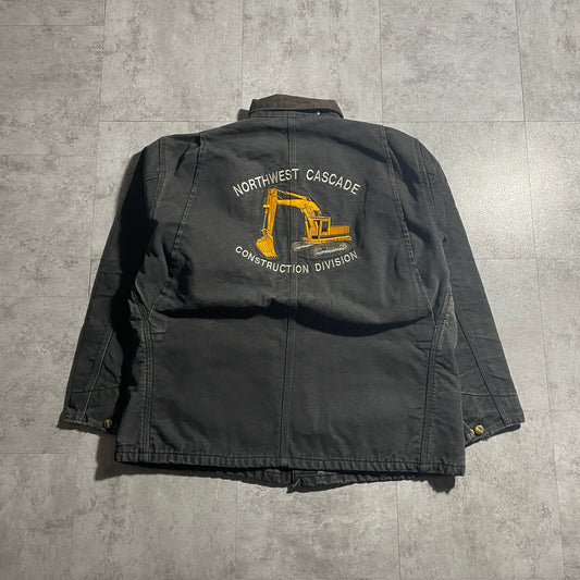 80s-90s Star Tag Made in USA Black Carhartt Chore Jacket Duck