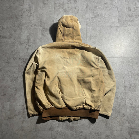 90s USA Made Brown Carhartt Active Jacket, Duck Size L