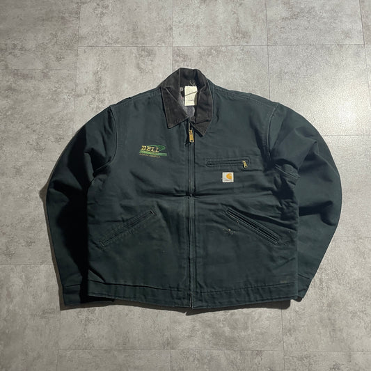 2000s Mexico Black Carhartt Detroit Jacket, Duck 44, Made with USA Fabric