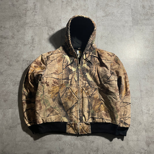 2000s Mexico Realtree Carhartt Active Jacket, Duck, Size L, Made with USA Fabric