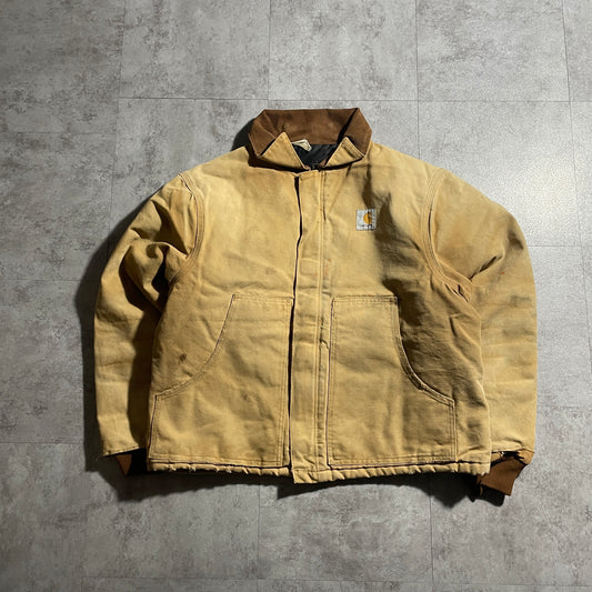 80s-90s Star Tag Brown Carhartt Short Traditional Duck Jacket, Size L