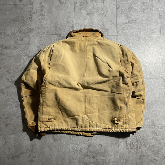 80s-90s Star Tag Brown Carhartt Short Traditional Duck Jacket, Size L