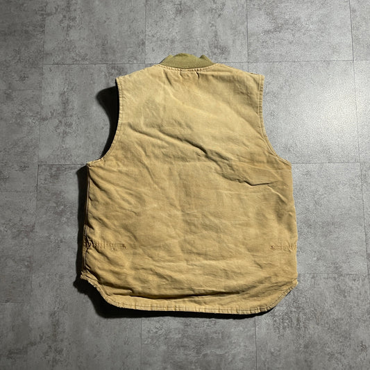 80s-90s Star Tag Made in USA Brown Carhartt Vest Duck Size L