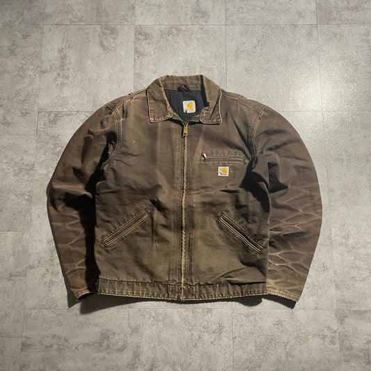 2000s Made in Mexico Brown Carhartt Detroit Jacket, Duck Size M