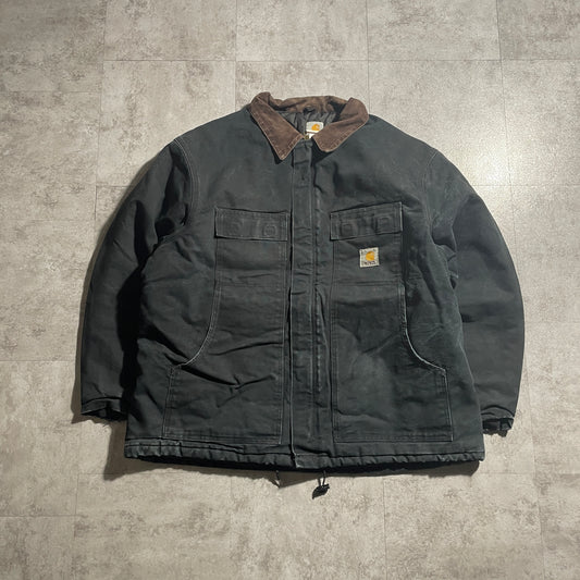 90s USA Made Black Carhartt Traditional Duck Jacket