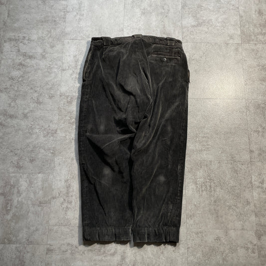 40s-50s Le favori Farmers Fine Ribbed Corduroy Jacket, Black, W36,