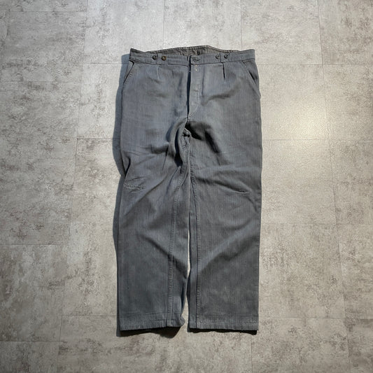 50s-60s Farmers Cotton Pique Gray ,W37