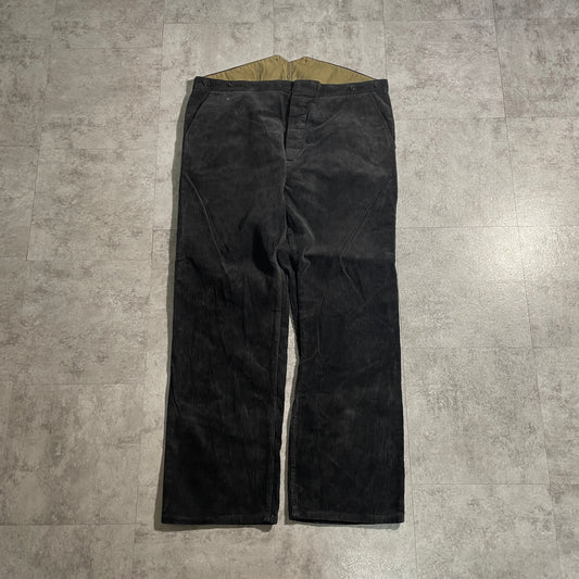 60s Farmers Fine Ribbed Corduroy Black W41