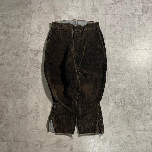 50s Farmers Wide Ribbed Corduroy, Brown ,W30