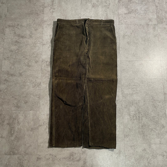 60s Farmers Fine Ribbed Corduroy Brown ,W37