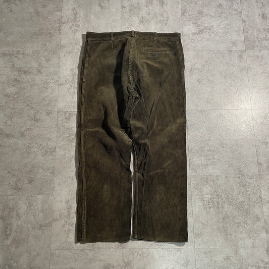 60s Farmers Fine Ribbed Corduroy Brown ,W37