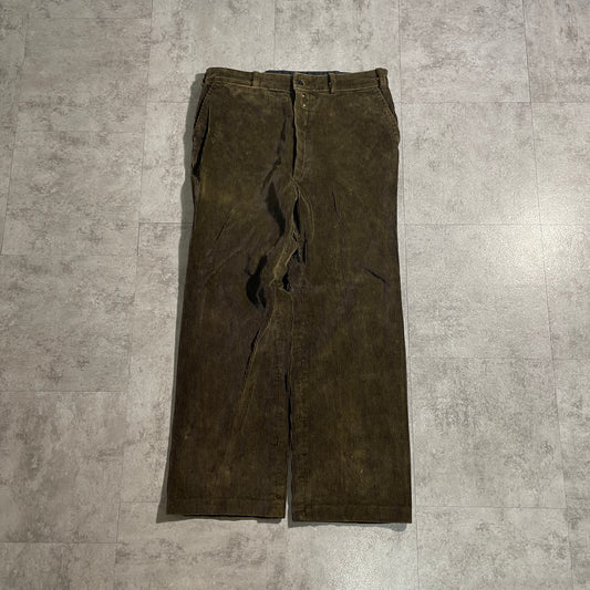 60s Farmers Fine Ribbed Corduroy Brown ,W35