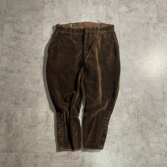 1940s Le.meilleur Farmers Wide Ribbed Corduroy in Brown ,W35