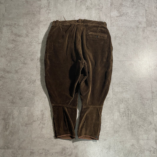 1940s Le.meilleur Farmers Wide Ribbed Corduroy in Brown ,W35
