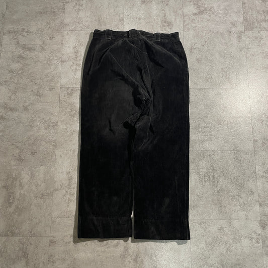 40s-50s Farmers Fine Ribbed Corduroy Black ,W33