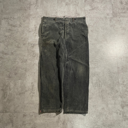 40s Farmers Fine Ribbed Corduroy Black W35