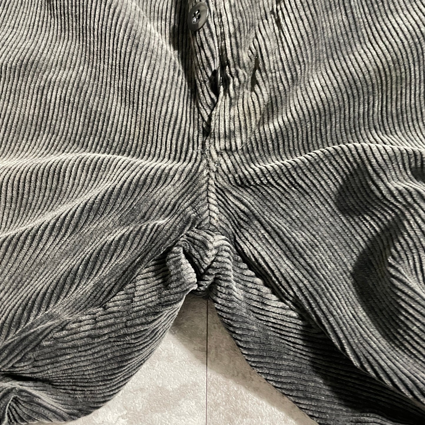 50s-60s Le Vetement De Force Farmers Wide Ribbed Corduroy in Black ,W34