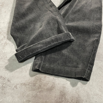 50s-60s Le Vetement De Force Farmers Wide Ribbed Corduroy in Black ,W34