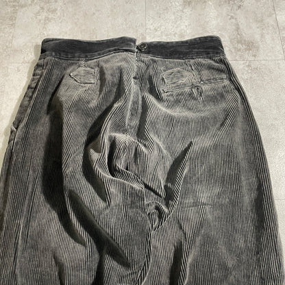 50s-60s Le Vetement De Force Farmers Wide Ribbed Corduroy in Black ,W34