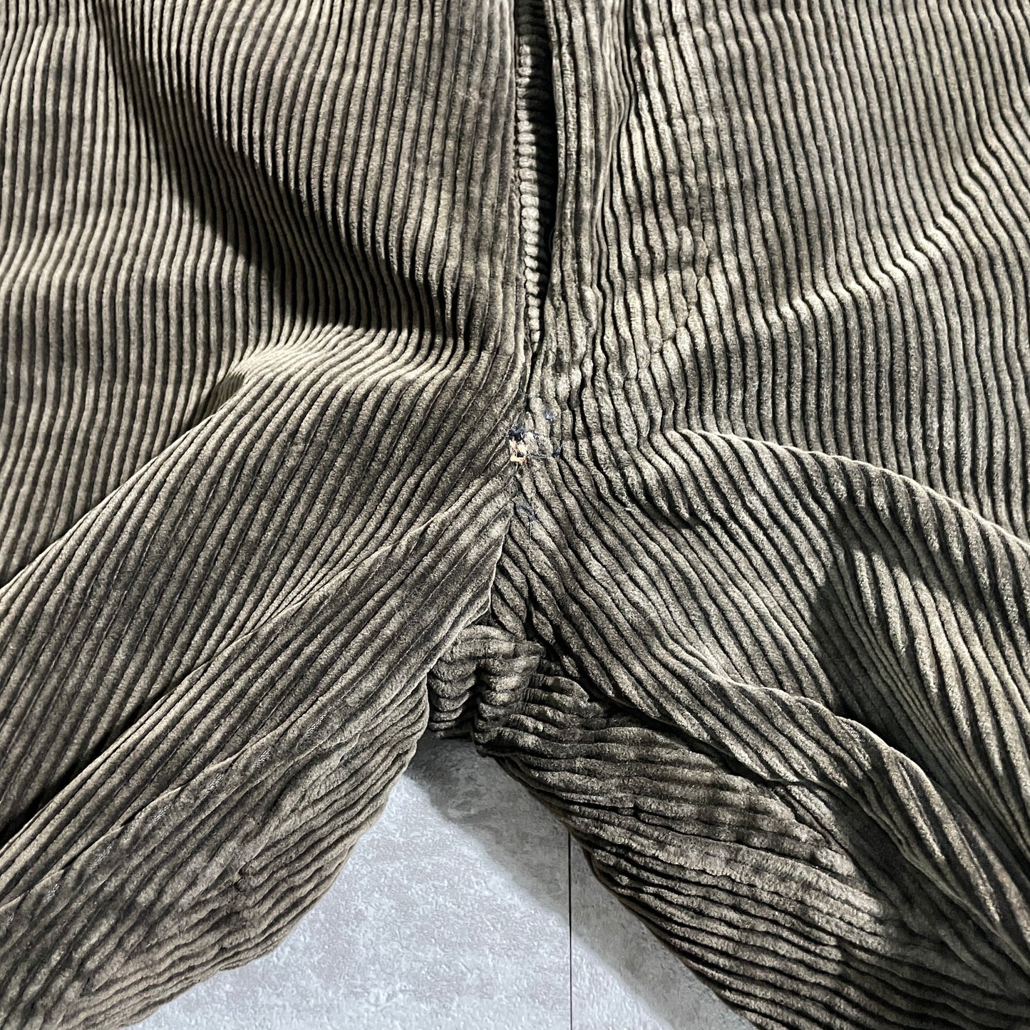 50s SUPER-TEBMOC Farmers' Wide Ribbed Corduroy, Dark Brown, W32