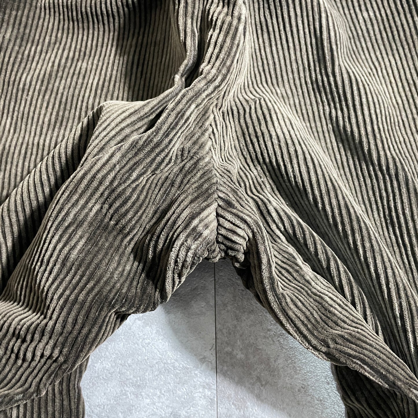 50s SUPER-TEBMOC Farmers' Wide Ribbed Corduroy, Dark Brown, W32