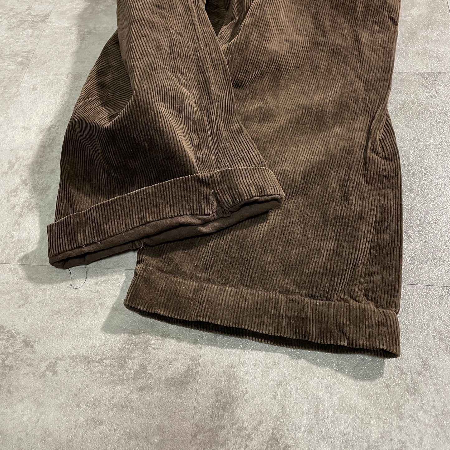 40s-50s Farmers Wide Ribbed Corduroy Dark Brown ,W39