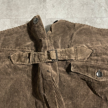 40s-50s Farmers Wide Ribbed Corduroy Dark Brown ,W39