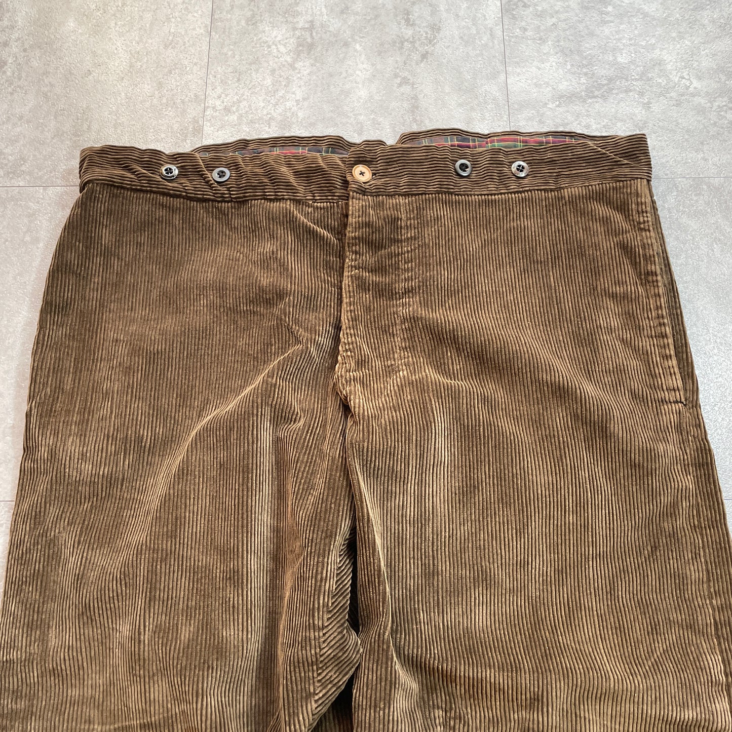 40s Farmers Fine Ribbed Corduroy Dark Brown W43