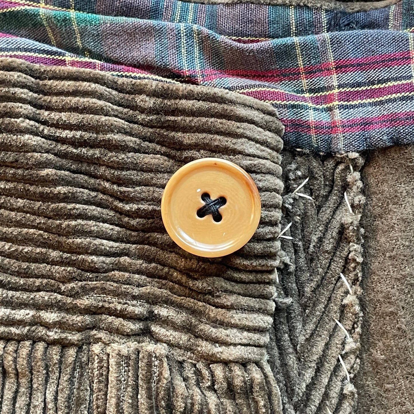 40s Farmers Fine Ribbed Corduroy Dark Brown W43